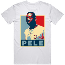Pele Brazil Soccer Great Hope Mens Cotton Tee T Shirt