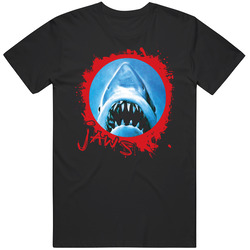 Jaws Horror Cult Movie Mens Cotton Tee T Shirt
