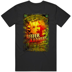 Reefer Madness Cover Torturer Stoner Weed Mens Cotton Tee T Shirt