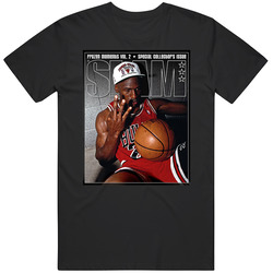 Michael Jordan 3 Championships Slam Magazine Mens Cotton Tee T Shirt