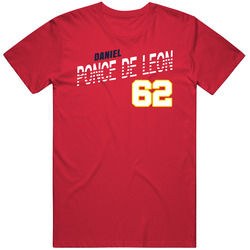 Daniel Ponce De Leon 62 Favorite Player St Louis Baseball Fan Mens Cotton Tee T Shirt
