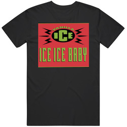 Ice Ice Baby Vanilla Ice Rapper Mens Cotton Tee T Shirt