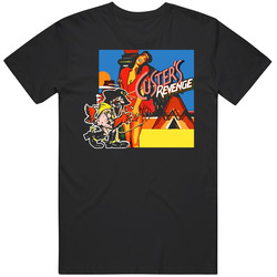 Custers Revenge Video Game Classic Mens Cotton Tee T Shirt