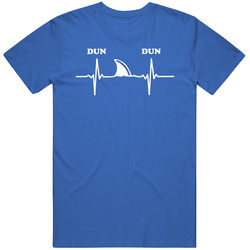 Dun Dun Jaws Music Beat Funny Shark Week Tv Show Fan Cute Mens Cotton Tee T Shirt