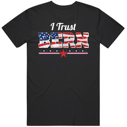 I Trust Bern Funny Bernie Sanders Political Campaign Mens Cotton Tee T Shirt
