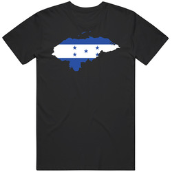 Honduras Country Flag Silhouette Patriotic Nationality Mens Cotton Tee T Shirt