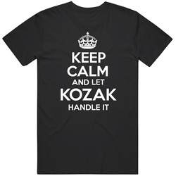 Keep Calm Let Kozak Handle It Mens Cotton Tee T Shirt