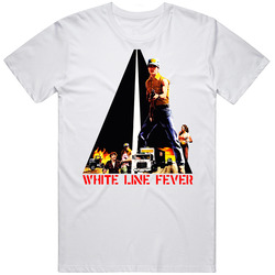 White Line Fever Mens Cotton Tee T Shirt