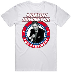 Morton Downey Jr. For President Talk Show Host Celeb Fan Election Mens Cotton Tee T Shirt