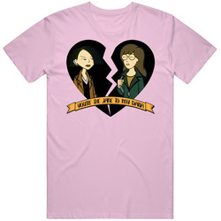Jane To My Daria Broken Heart Teen Tv Show Cartoon Mens Cotton Tee T Shirt
