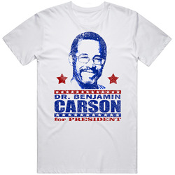 Dr Benjamin Carson For President 2015 Mens Cotton Tee T Shirt