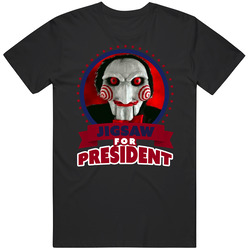 Jigsaw For President Greatest Villains Mens Cotton Tee T Shirt