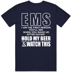 Ems - Hold My Beer Mens Cotton Tee T Shirt