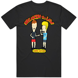 Beavis And Butthead Breakin The Law Mens Cotton Tee T Shirt