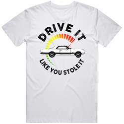 1966 Oldsmobile Starfire 7 0 V8 B And W Drive It Like You Stole It Vintage Car Lover Driver Mens Cotton Tee T Shirt