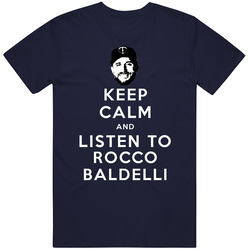 Keep Calm And Listen To Rocco Baldelli Minnesota Baseball Fan Mens Cotton Tee T Shirt
