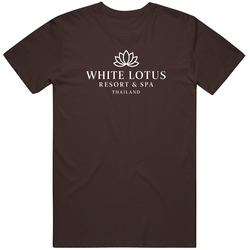 White Lotus Thailand Resort Mens Cotton Tee T Shirt