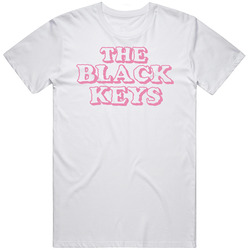 The Black Keys Rock Band Fan Pink Logo Mens Cotton Tee T Shirt