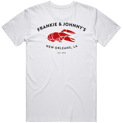 Frankie And Johnny's New Orleans Restaurant Logo Mens Cotton Tee T Shirt