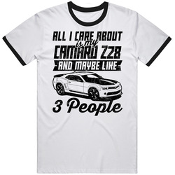 Chevrolet Camaro Z28 All I Care About Is Maybe 3 People Worn Look Mens Cotton Tee T Shirt