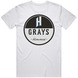 Homestead Grays Baseball Easten Colored League Baseball Logo Mens Cotton Tee T Shirt