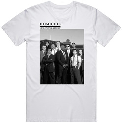 Homicide Life On The Street Cast Fan Mens Cotton Tee T Shirt