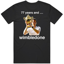 Andy Murray Wimbledon Champion Mens Cotton Tee T Shirt