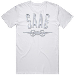 Saab Aircraft Logo Mens Cotton Tee T Shirt
