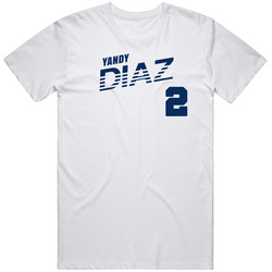 Yandy Diaz 2 Favorite Player Tampa Bay Baseball Mens Cotton Tee T Shirt