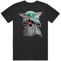 Baby Yoda The Child Mandalorian Ibc Root Beer Soda Pop Drink Mens Cotton Tee T Shirt