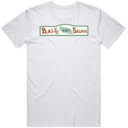 Bale Of Hay Saloon Montana's Most Historic Bar Alcohol Lovers Mens Cotton Tee T Shirt