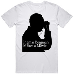 Ingmar Bergman Movie Swed Director Retro Mens Cotton Tee T Shirt