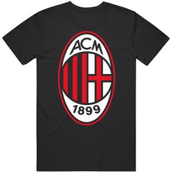 Ac Milan Italian Soccer Mens Cotton Tee T Shirt