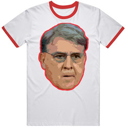 Gerardo Martino Big Head Red Ringer Mens Cotton Tee T Shirt