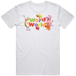 World World Kids Tv Show Mens Cotton Tee T Shirt