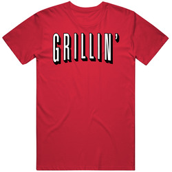 Grillin' Barbeque Bbq Lovers Netflix Logo Mashup Parody Mens Cotton Tee T Shirt