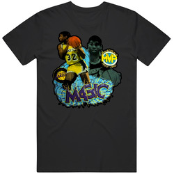 Magic Johnson Back To Back Mvp Mens Cotton Tee T Shirt