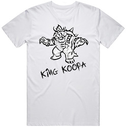 King Koopa Bowser Nintendo Mens Cotton Tee T Shirt