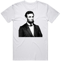 Abe Lincoln Vintage Mens Cotton Tee T Shirt