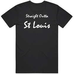 St Louis Straight Outta Gangsta St Louis Custom Mens Cotton Tee T Shirt