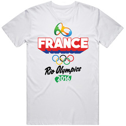 France Rio 2016 Summer Olympic Games Sports Fan Mens Cotton Tee T Shirt