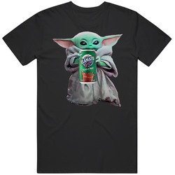 Baby Yoda The Child Mandalorian Mott's Clamato Caesar Pickled Bean Vodka Drink Mens Cotton Tee T Shirt