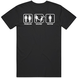 Problem Solved Funny Mgtow Men Going Their Own Way Mens Cotton Tee T Shirt