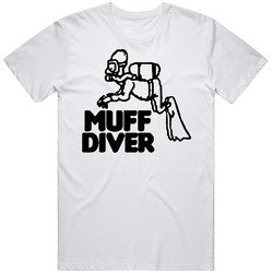 Funny Muff Diver Mens Cotton Tee T Shirt