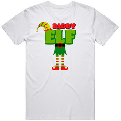 Daddy Elf Cute Christmas Mens Cotton Tee T Shirt