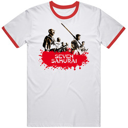 Seven Samurai Ancient Japan Classic Movie Mens Cotton Tee T Shirt