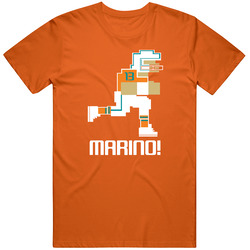 Dan Marino Tecmo Bowl Miami Football Athlete Fan Mens Cotton Tee T Shirt