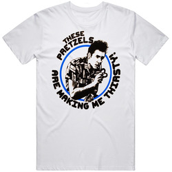 Kramer These Pretzels Are Making Me Thirsty Funny Tv Seinfeld Mens Cotton Tee T Shirt