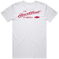 The Heartbeat Of America Auto Automobile Car Truck Motorcycle Parts Cool Distressed Style Brand Logo Emblem Mens Cotton Tee T Shirt