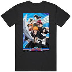 Bleach Anime Tv Show  Cool Fan Mens Cotton Tee T Shirt